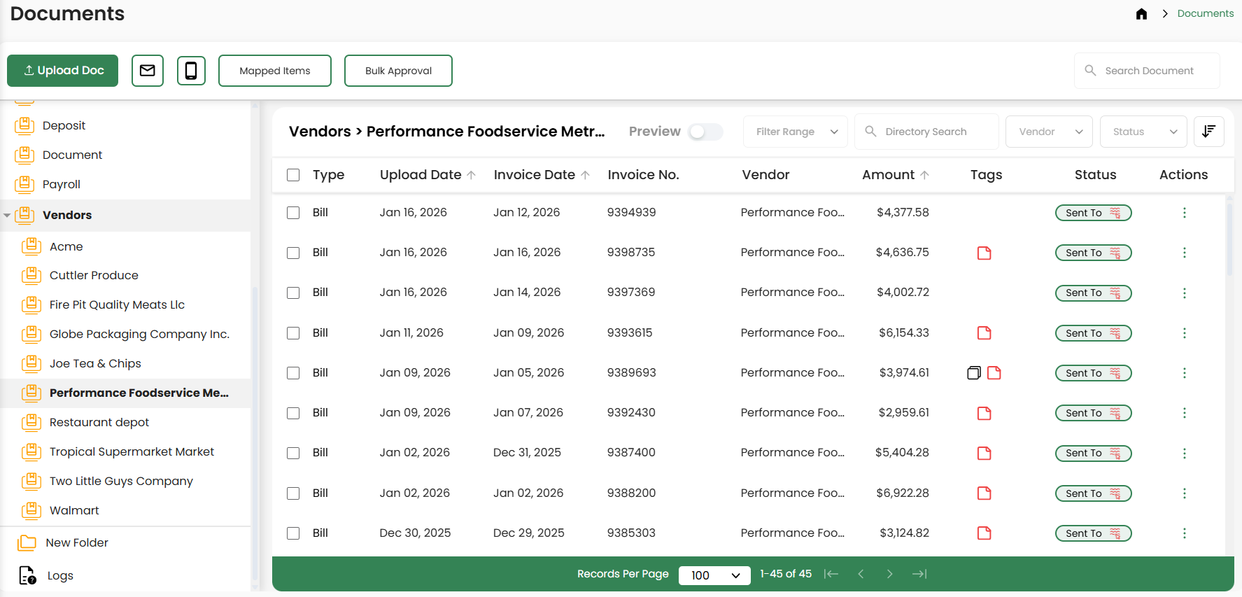 Document Filing System